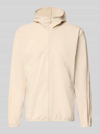 adidas Trainingsjacke mit Kapuze in Beige, Größe XXL