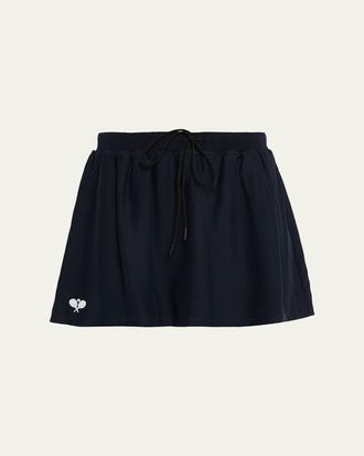Frame Denim The Tennis Drawstring Silk Skirt