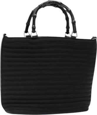 Gucci Pre-owned Nylon Tas - Dames - Vintage Handtas - Zwart - ONE Size - Nylon - Vintage