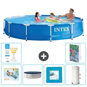 Intex Piscina Con Estructura Redonda - 366x76 Cm - 7-piezas S137