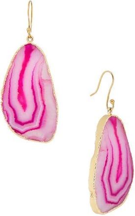 Saachi Agate Drop Earrings in Purple at Nordstrom Rack