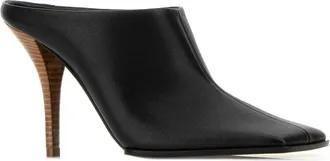 Alaia Womens Mules 90 Heel Black Leather