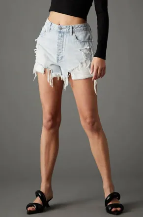 Blue Revival Womens Pearl Girl Denim Short In Blue
