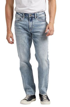 Silver Jeans Co Eddie Athletic Fit Tapered Jeans in Indigo at Nordstrom, Size 31 X 34