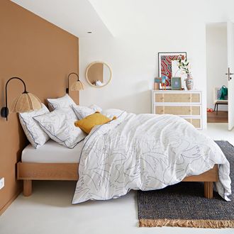 La Redoute Interieurs Dekbedovertrek in perkalkatoen, Pomaline