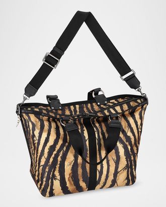 LeSportsac x Roberto Cavalli Roma Zebra-Print Tote Bag