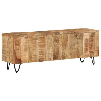 Berkfield Home TV Cabinet 110x30x40 cm Solid Wood Mango | Size: 110 x 30 x 40 cm