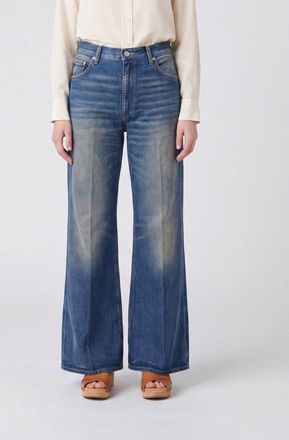 Haikure Jeans Clara modello flared a vita media in denim vintage