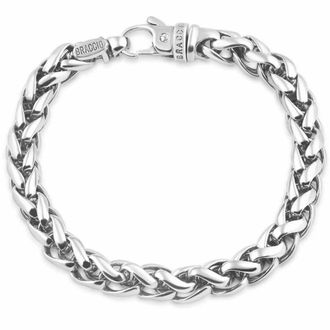 Pompeii3 Mens 8.5 Solid 14k Gold (55 grams) or Platinum (88 grams) Link Bracelet