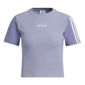 adidas (WMNS) adidas originals Crop T-Shirts Purple IU4848