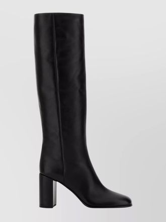 Prada knee-high leather block heel boots