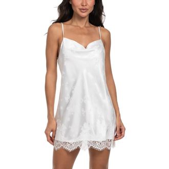 In Bloom by Jonquil Shane Jacquard Satin Chemise in Ivory at Nordstrom, Size X-Large