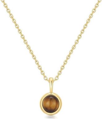 Ania Haie Lady Cozy Pendant Necklace in Shiny Gold at Nordstrom