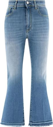 Jacob Cohen Jeans svasati con ricamo - Blu
