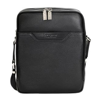 Kazar Zwarte tas voor mannen - Heren - Schoudertassen - Zwart - ONE Size - Leer - Tassen