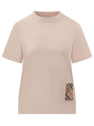 Burberry Pink Crew Neck T-Shirt
