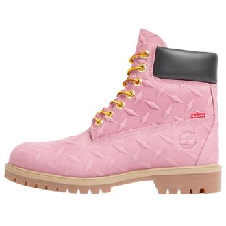 Timberland x Supreme Diamond Plate 6 Inch Premium Waterproof Boot Pink - 23FW TB0A6DF9-661