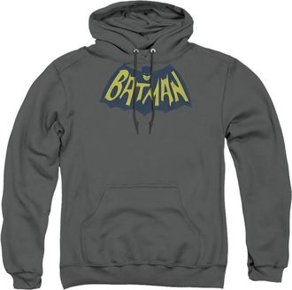 Gildan Batman Show Bat Logo Adult Pull Over Hoodie / Hooded Sweatshirt