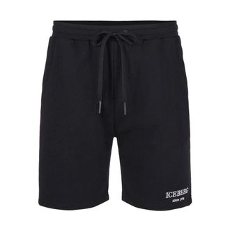 Iceberg Casual Shorts, male, Black, Size: XL Bermuda Shorts