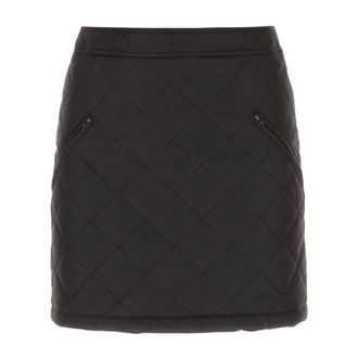 Burberry Short Skirts, female, Brown, Size: XS Cotton Mini Skirt