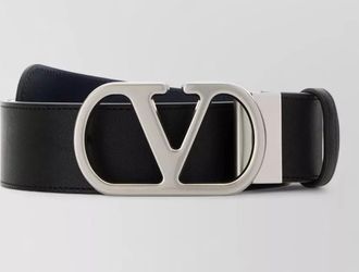 Valentino Garavani reversible leather belt adjustable length loops