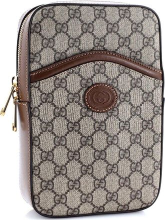 Gucci Interlocking G Patch Sling Bag GG Coated Canvas Small (Authentic Pre-Loved)