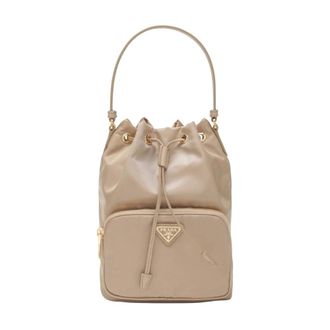 Prada Secchiello - female - Prada - Bucket Bags - Brown - ONE SIZE - Bags