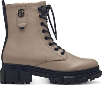 s.Oliver Beige Casual Enkellaarsjes voor Vrouwen - Dames - Veterlaarzen - Beige - 40 EU - Schoenen