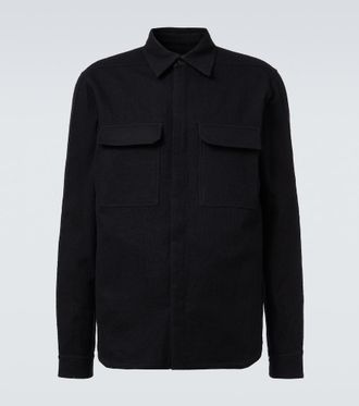 Rick Owens Work cotton and wool flannel shirt