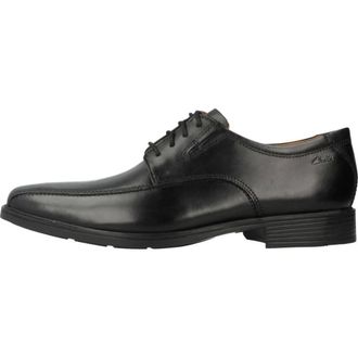 Clarks Tilden Walk - Heren - Nette schoenen - Zwart - 39 1/2 EU - Leer - Schoenen