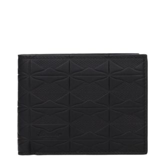 Pineider Herrens Geldb&ouml;rse aus schwarzem Leder