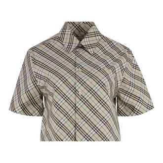 Burberry Blouses & Shirts - Dames - Overhemden - Grijs - 2XS - Overhemden
