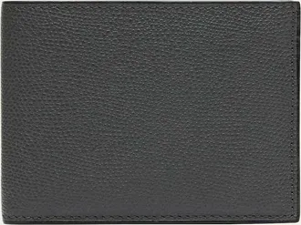 Valextra Mens Leather V-Cut Bifold Wallet