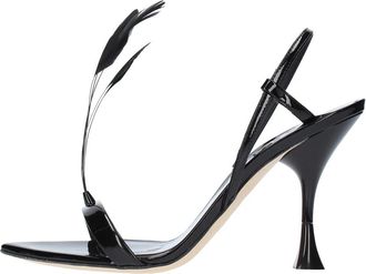 3Juin Kimi-Ss 24 095 Sandalen - Dames - Sandalen met hakken - Zwart - 40 EU - Leer - Schoenen