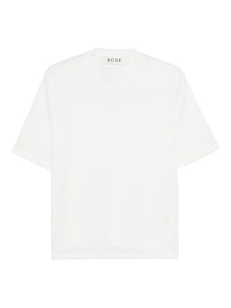 Róhe crew-neck T-shirt - Bianco