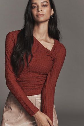 Sovere Solstice Long-Sleeve Asymmetric Top