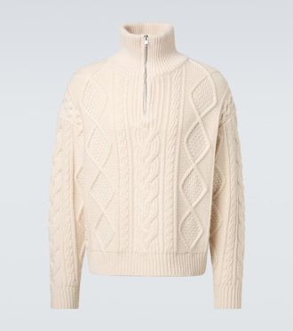 Frame Denim Cable-knit wool and cashmere sweater