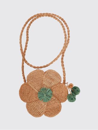 BONPOINT Borsa in rafia Jordanie floreale