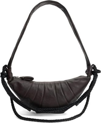 Christophe Lemaire Braid Medium Croissant Bag - Dames - Schoudertassen - Bruin - ONE Size - Tassen