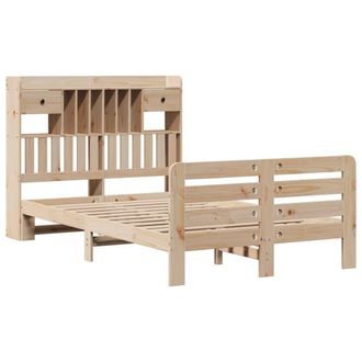 Berkfield Home Decorative Bookcase Bed without Mattress 135x190 cm Double Solid