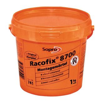 Sopro Mortero De Montaje Racofix 8700 1: 3 (agua / Mortero) Balde De 1 Kg Sopro Por 16)