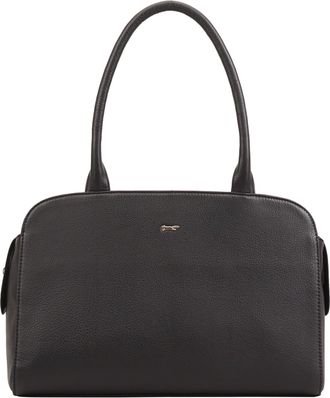 Paul Costelloe Womens Saida Black Leather Shoulder Bag - One Size