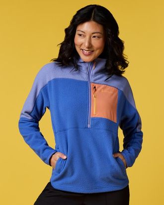 Cotopaxi Abrazo Fleece Half-Zip Jacket - Womens in Aster And Azure at Nordstrom, Size X-Small