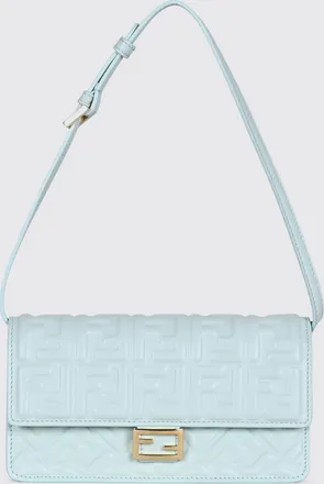 Fendi Mini borsa a portafoglio Tube in pelle di vitello con monogramma FF