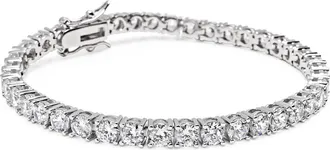 Nialaya Gold Tennis Bracelet in Silver at Nordstrom, Size X-Large