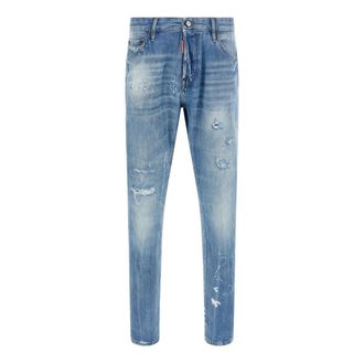 Dsquared2 Slim-fit Jeans, male, Blue, Size: 2XL Teddy Jeans