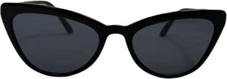 Prada Pre-owned Accessories, female, Black, Size: ONE SIZE Pre-owned Spr01V Cat-Eye Sunglasses