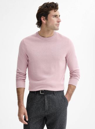 Le 31 Mens Minimalist crew-neck sweater