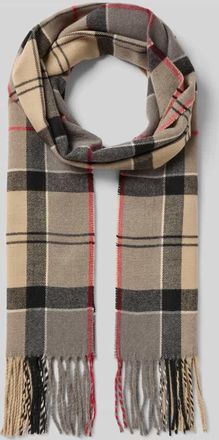Barbour Schal mit Fransen in Beige, Größe 1
