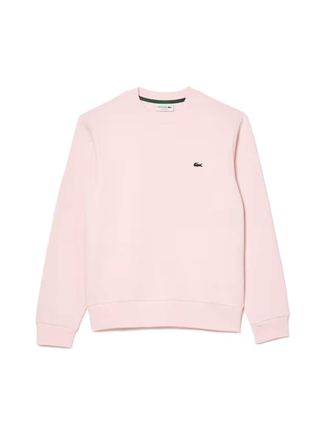 Lacoste Mens Sweatshirt - Scratch-Resistant Fleece - Rose Cotton - Size X-Large
